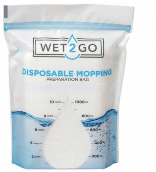 Mopptvättmedel ClaraClean Go Bag Wet2Go 10st