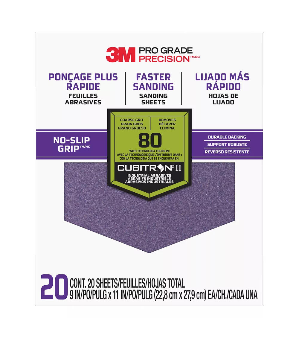 Slippapper 3M Pro Grade Precision P80