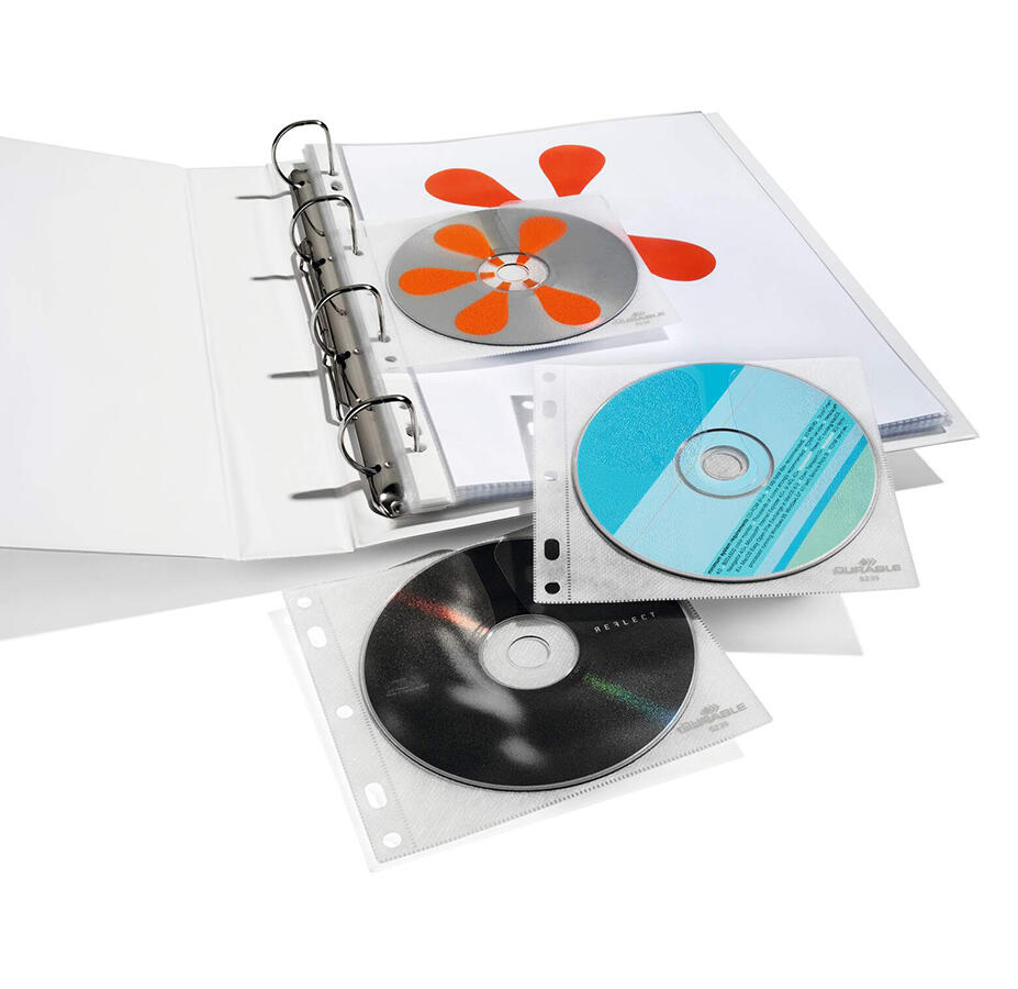 Pärmficka Durable CD/DVD Cover File Transparent 10st