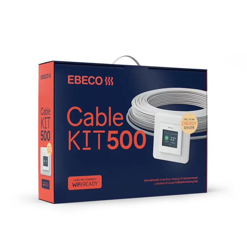 Golvvärme Ebeco Cable Kit 500 -  8.9m 100W