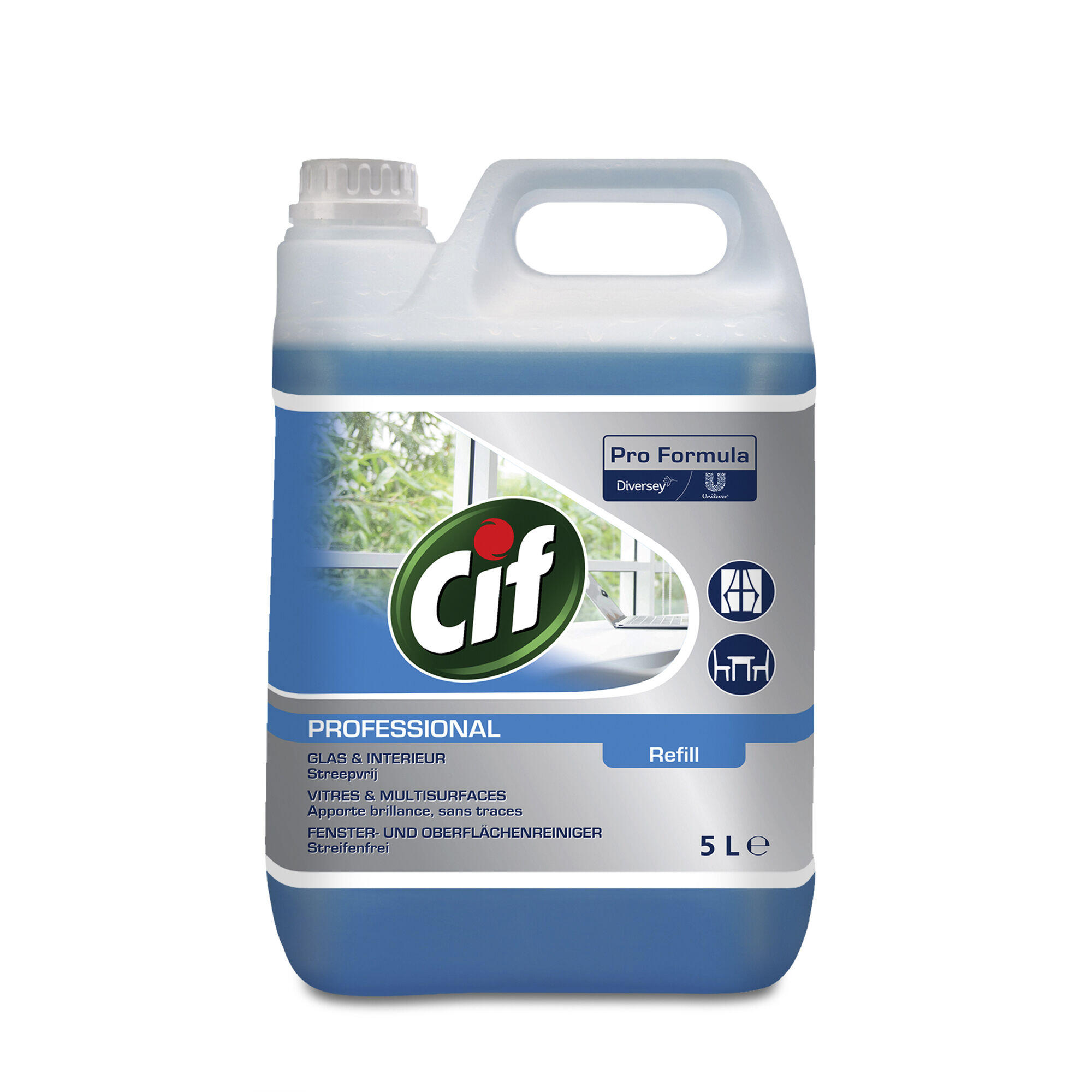 Fönsterputsmedel Cif Pro Formula Glass & Multi Surface Cleaner 5L