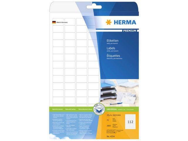 Etikett Herma Premium 25.4x16.9mm 2800st