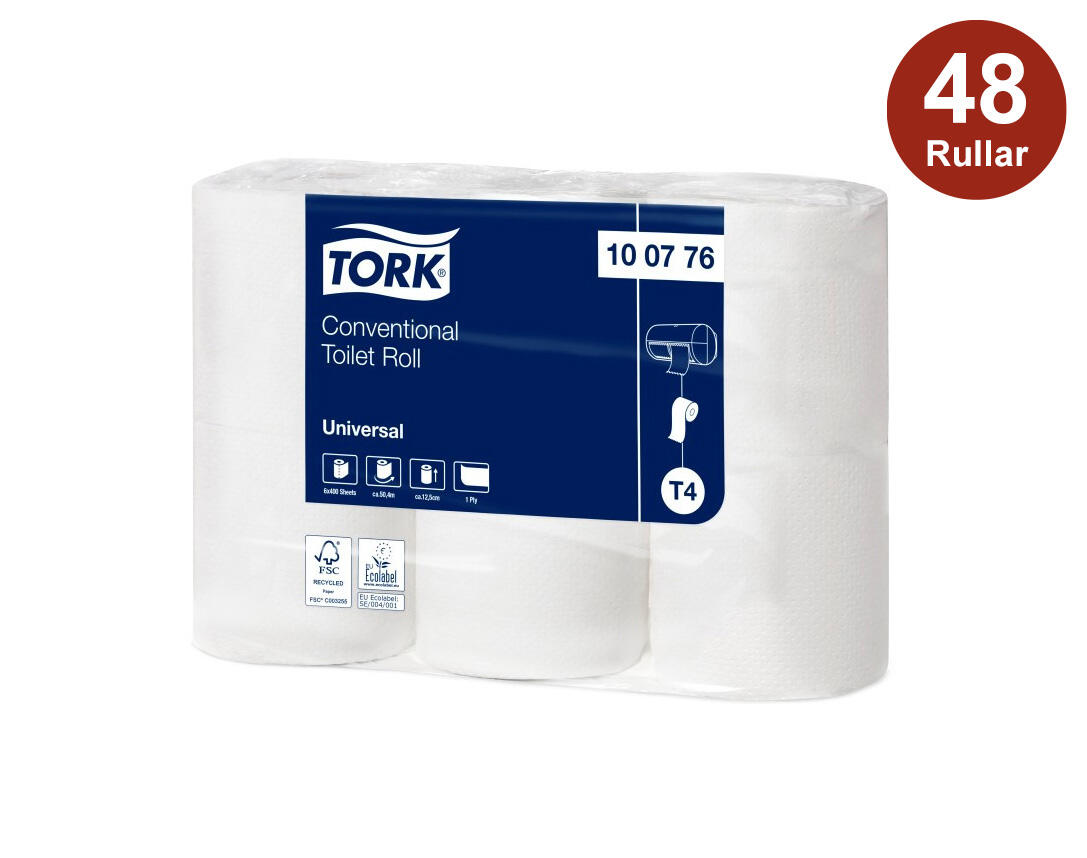 Toalettpapper Tork Universal T4 Natur 1-lagers 48rl