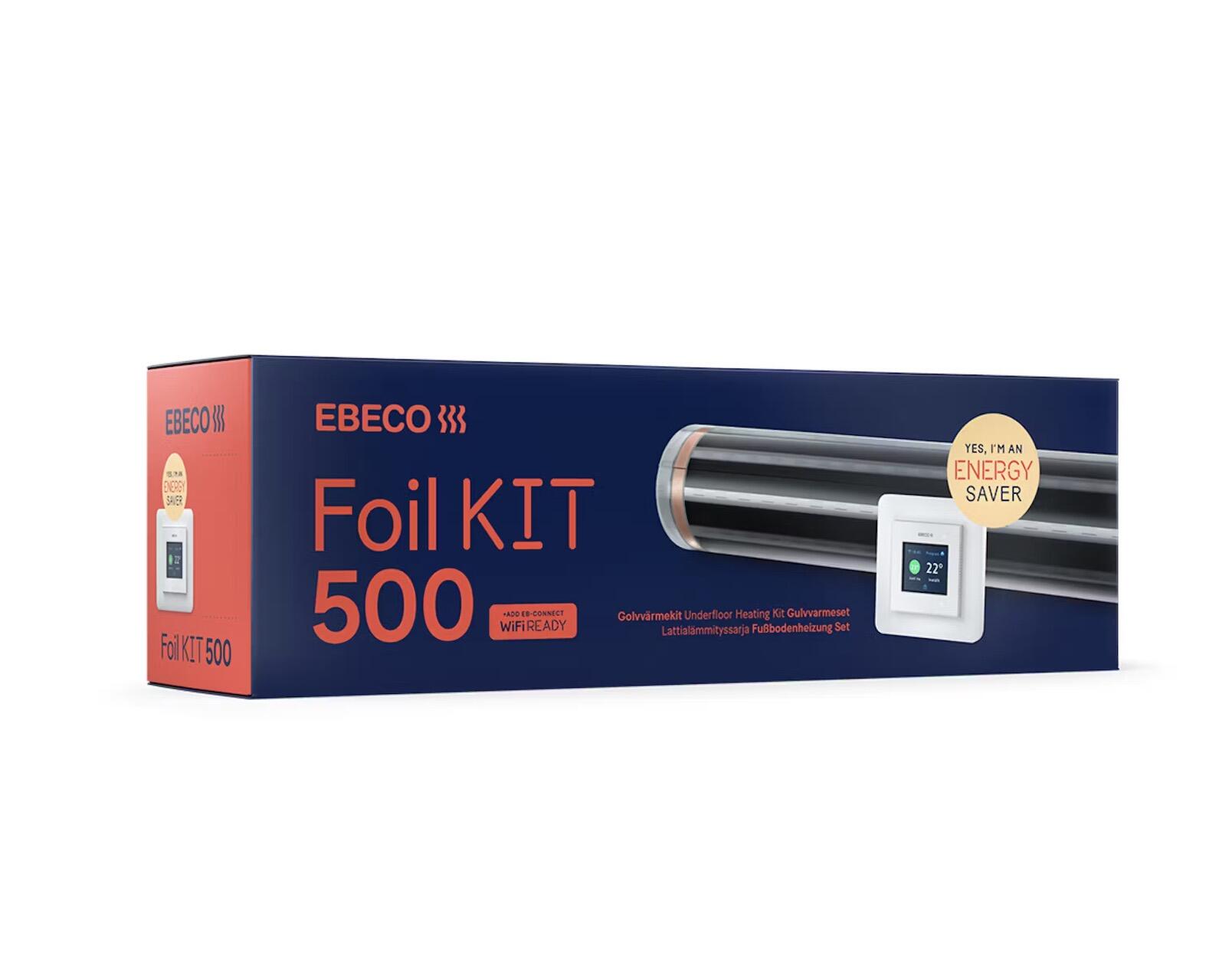 Golvvärme Ebeco Foil Kit 500 - 8m² 520W