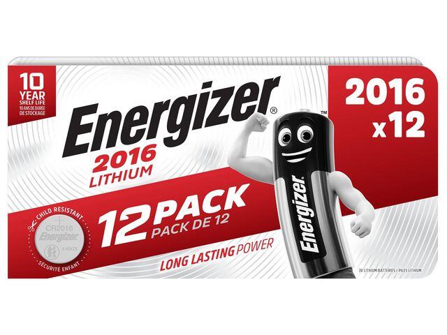 Batteri Enegizer Lithium CR2016 12st