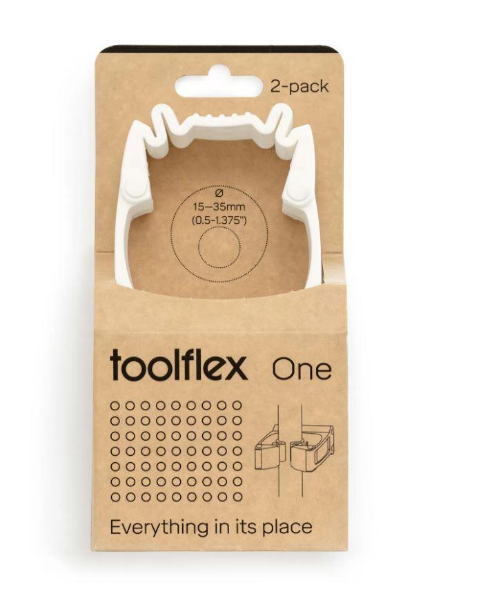 Redskapshållare Toolflex One Vit 2-pack