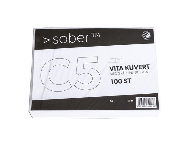 Kuvert Sober C5 Strip Seal 90g 100st