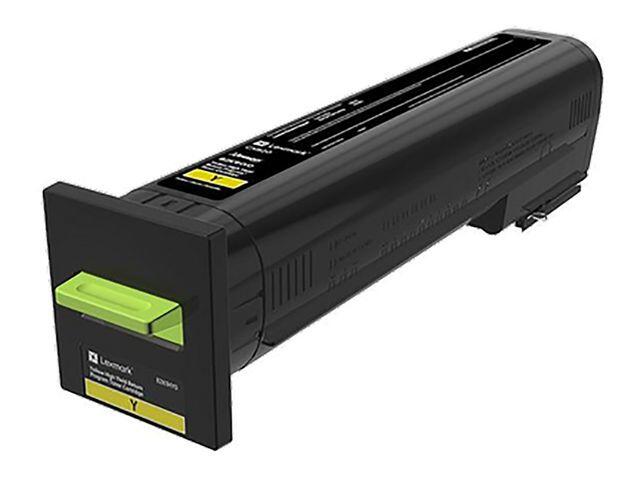 Toner Lexmark 72K20YE Gul