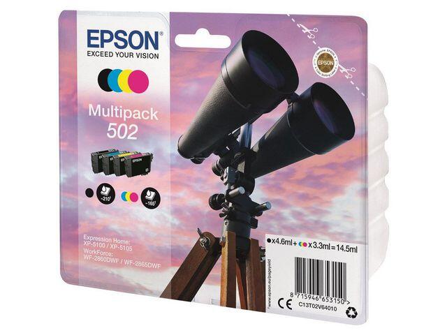 Bläckpatroner Epson C13T02V64010 T502 4st