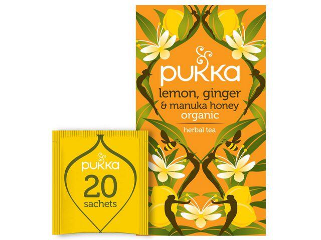 Te Pukka Lem Ginger Manuka Honey 20st